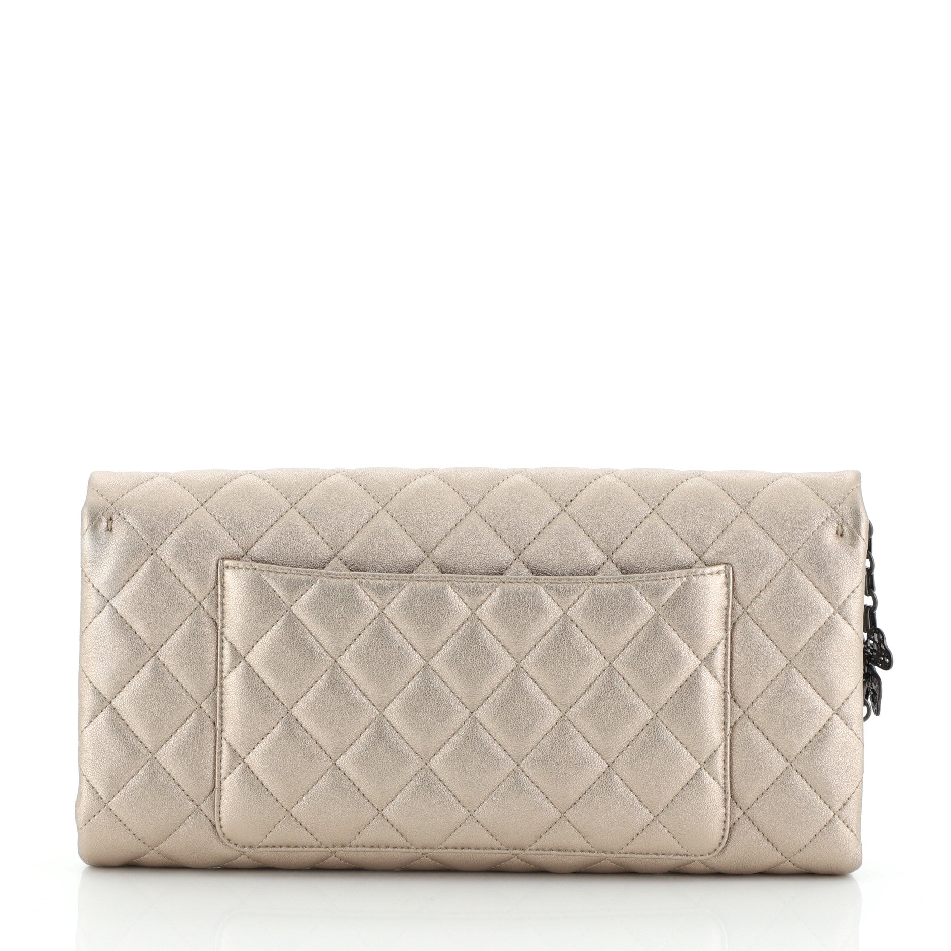 Butterfly Chain Clutch Quilted Lambskin