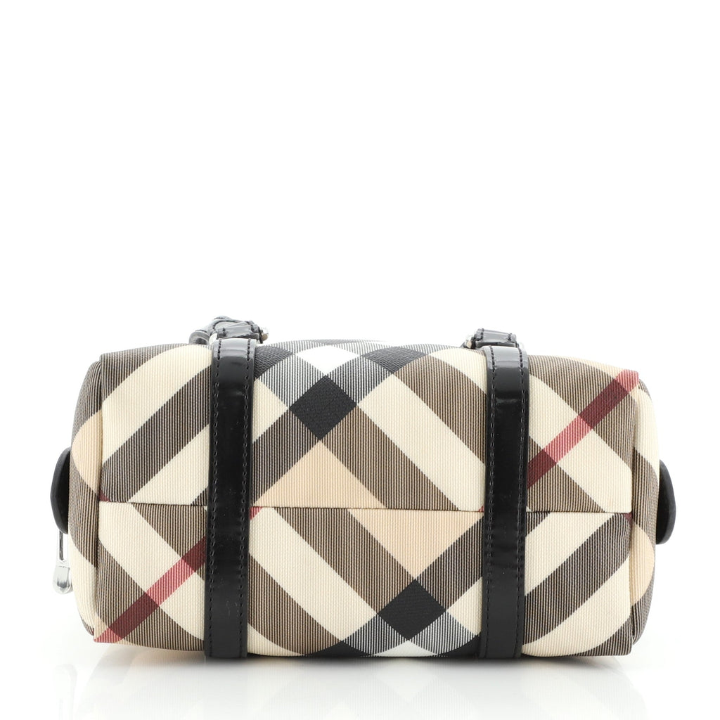 Boston Bag Nova Check Canvas Mini