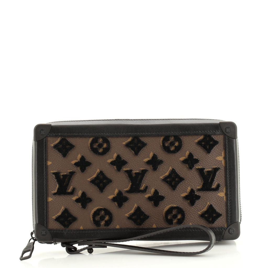 Soft Trunk Clutch Monogram Tuffetage Canvas