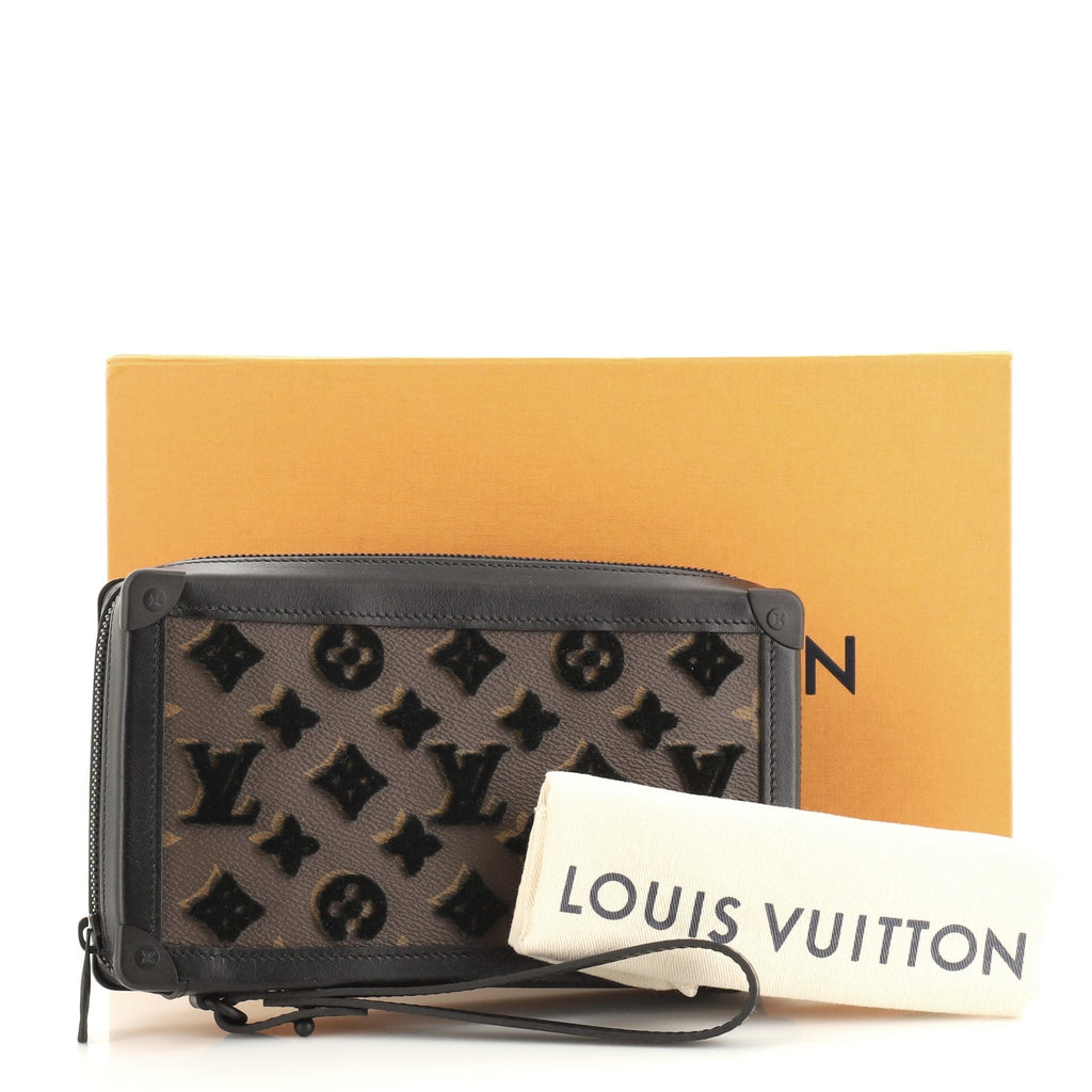 Soft Trunk Clutch Monogram Tuffetage Canvas
