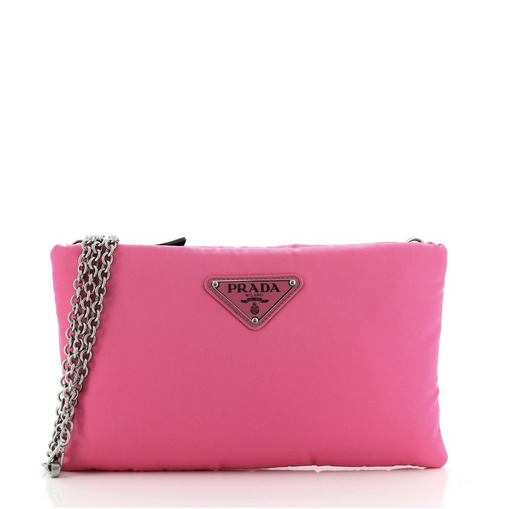 Fluo Chain Clutch Tessuto Small