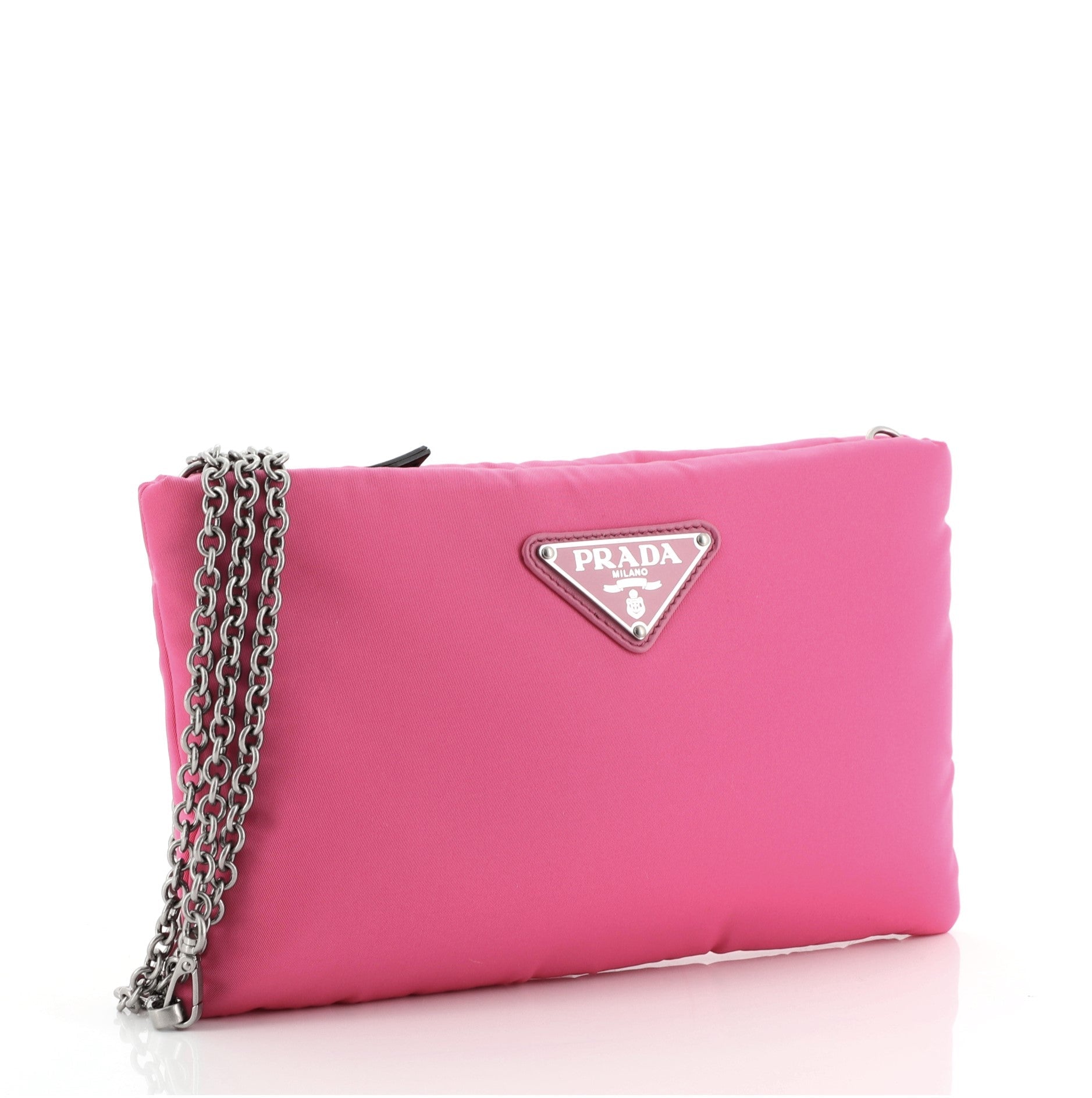 Fluo Chain Clutch Tessuto Small