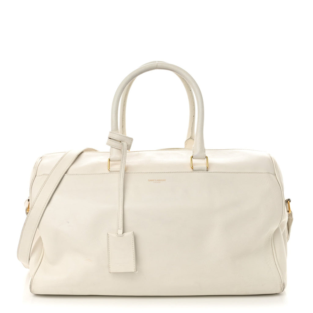 Calfskin Classic Duffle 12 Bag White