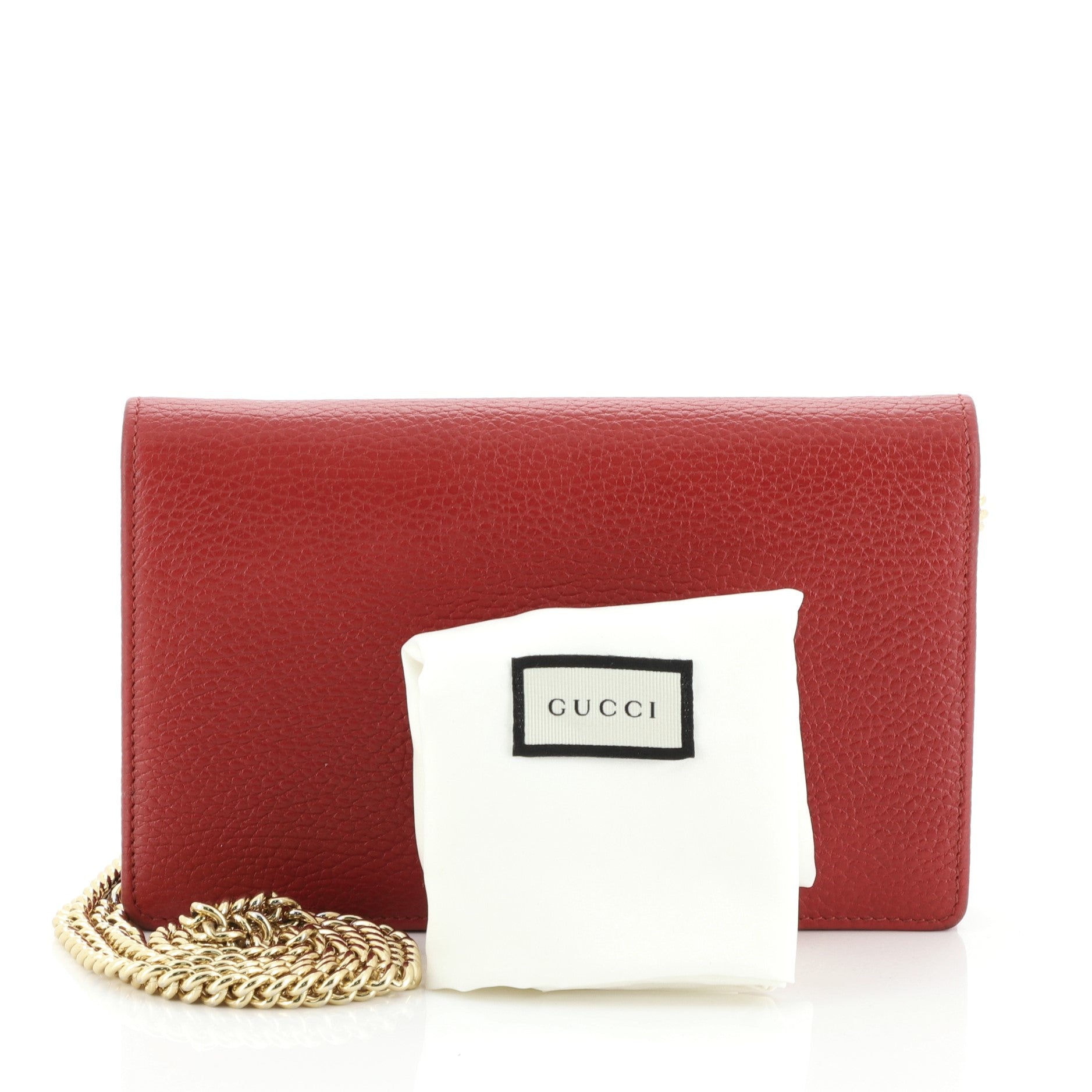 Petite GG Marmont Chain Wallet Leather Mini