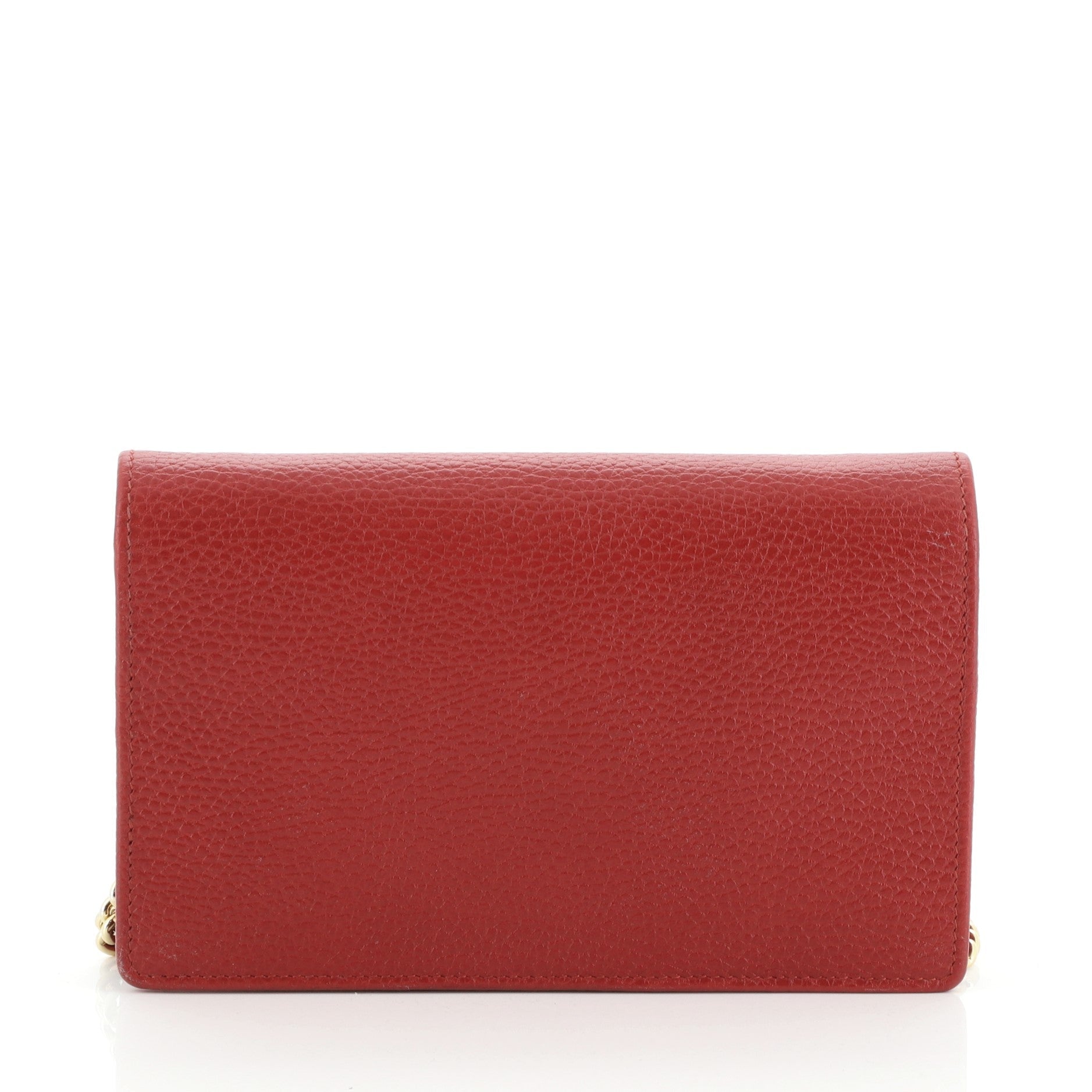 Petite GG Marmont Chain Wallet Leather Mini