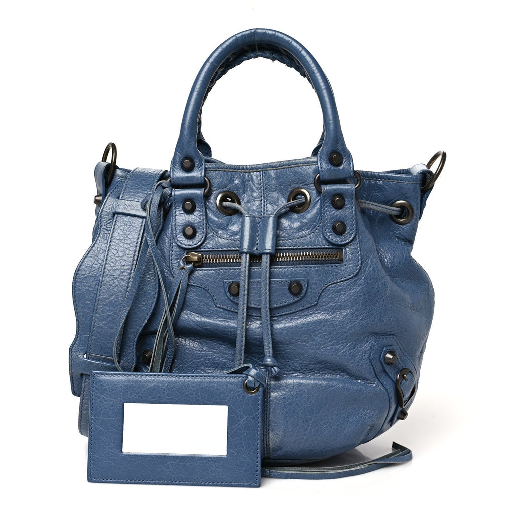 Agneau Classic Hardware Mini Pompon Bleu Persan