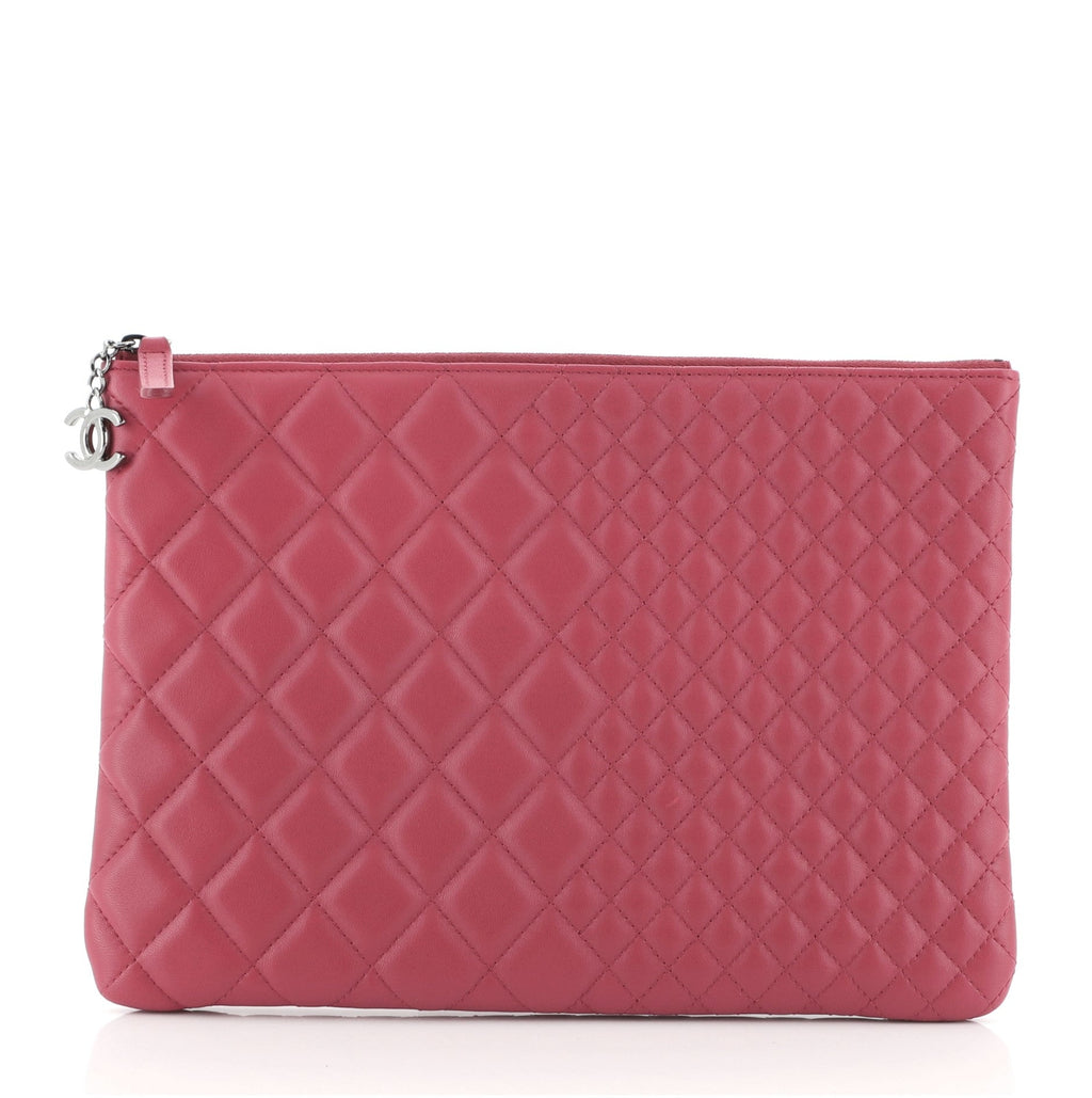 O Case Clutch Quilted Lambskin Medium