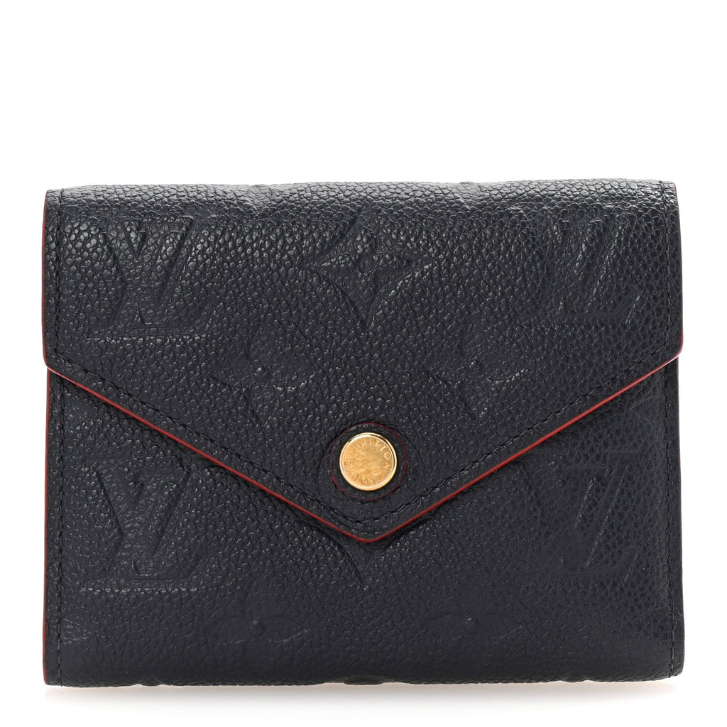 Empreinte Victorine Wallet Marine Rouge