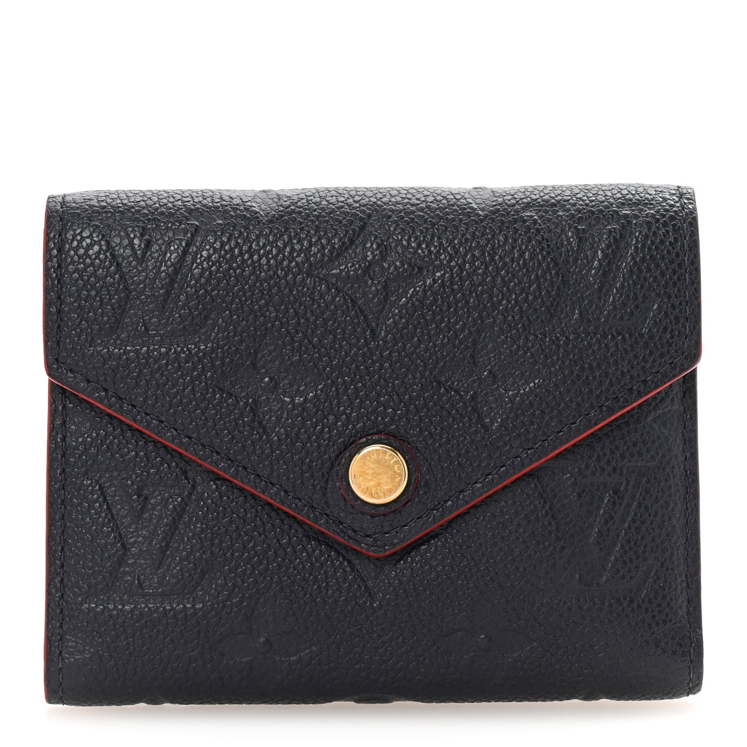 Empreinte Victorine Wallet Marine Rouge