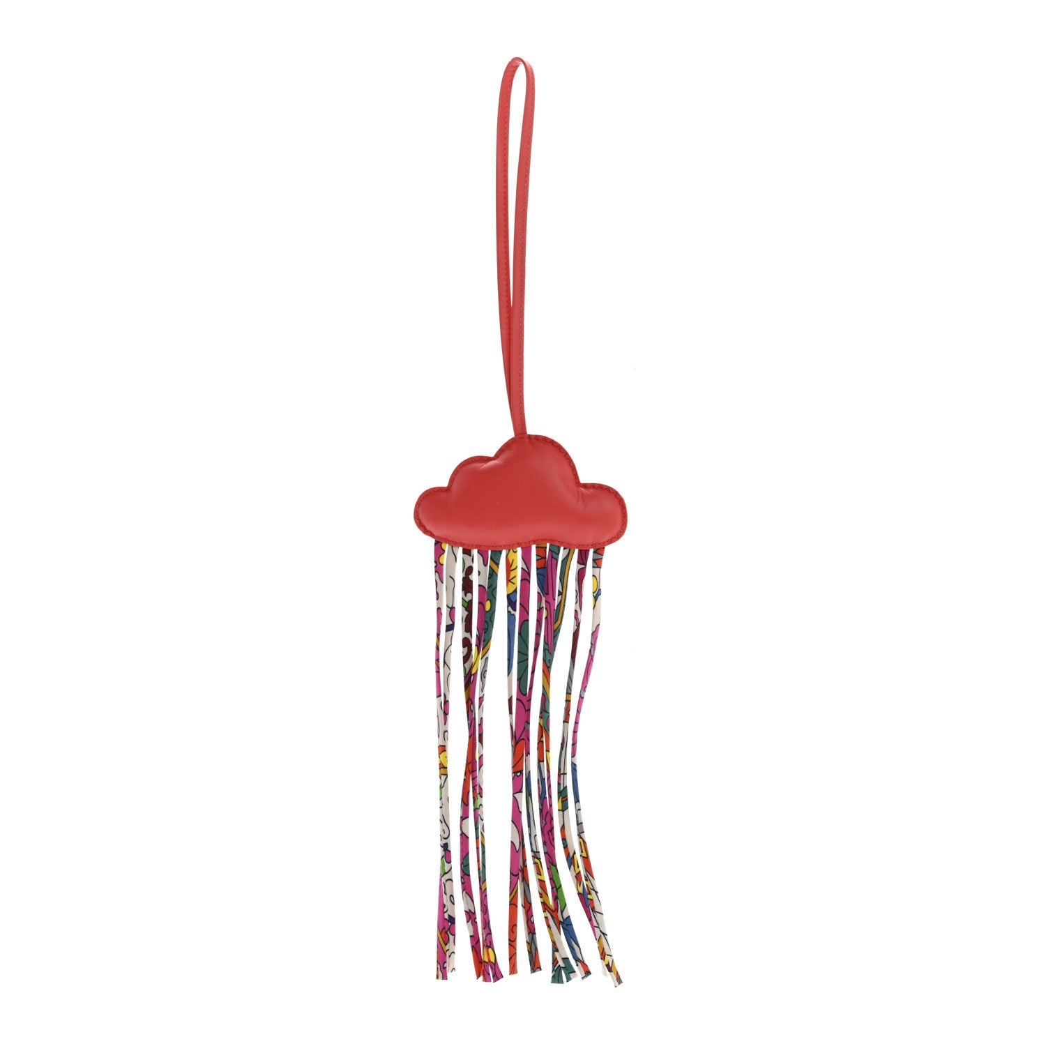 Swift Silk Twill Cord Cloud Bag Charm Rose Azalee