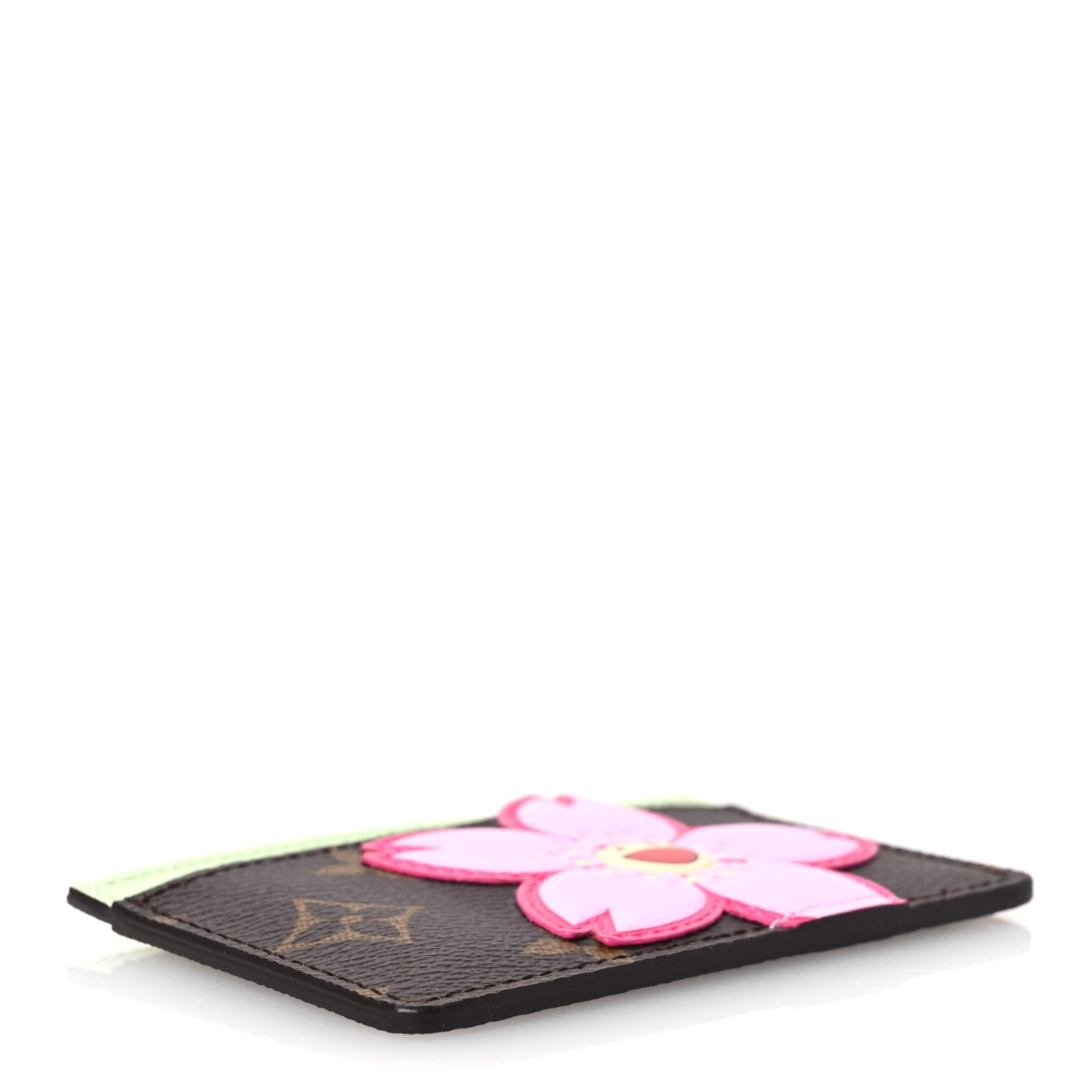 LV X TM Monogram Cherry Blossom  Holder Sakura Brown