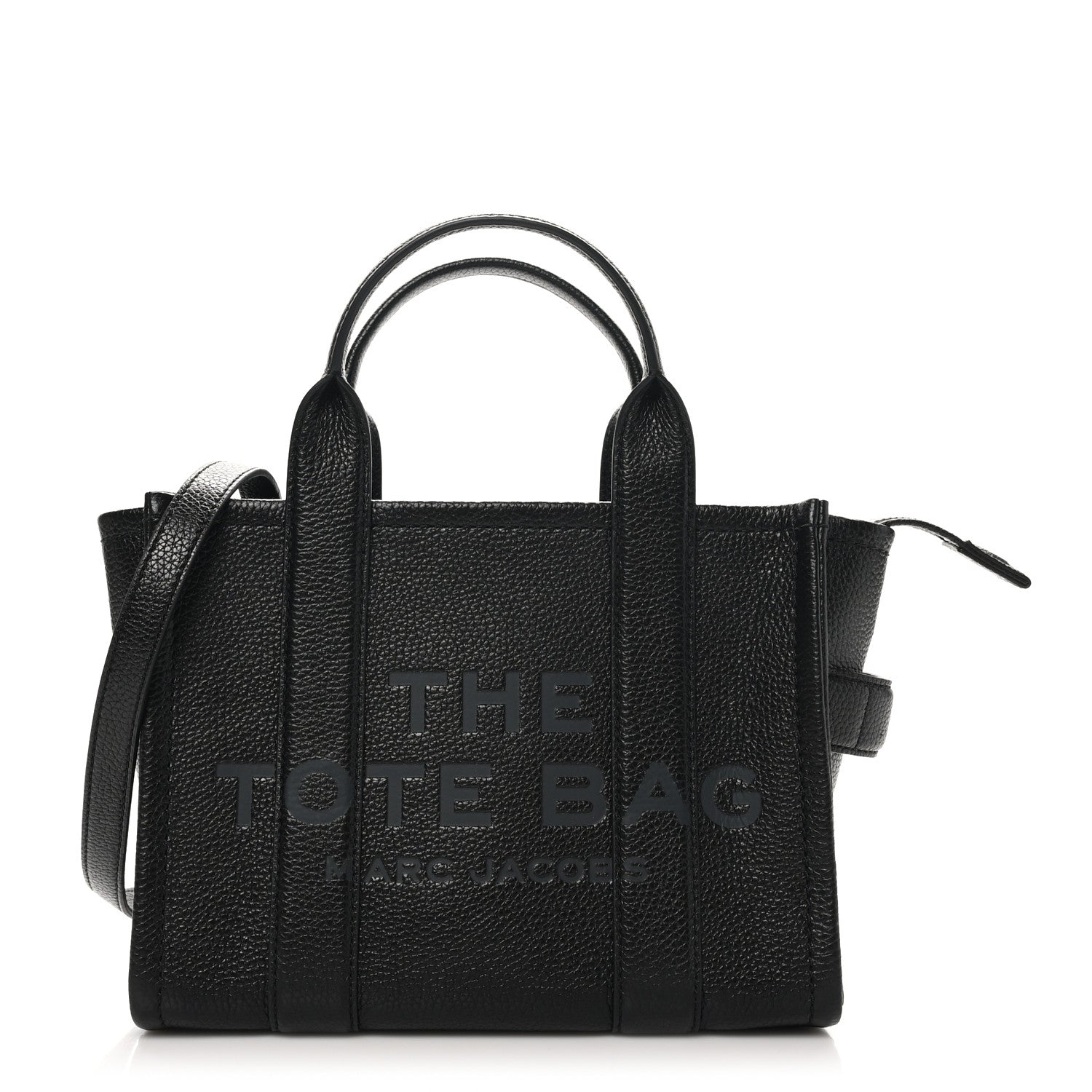 Grained Calfskin Small The Tote Bag Black