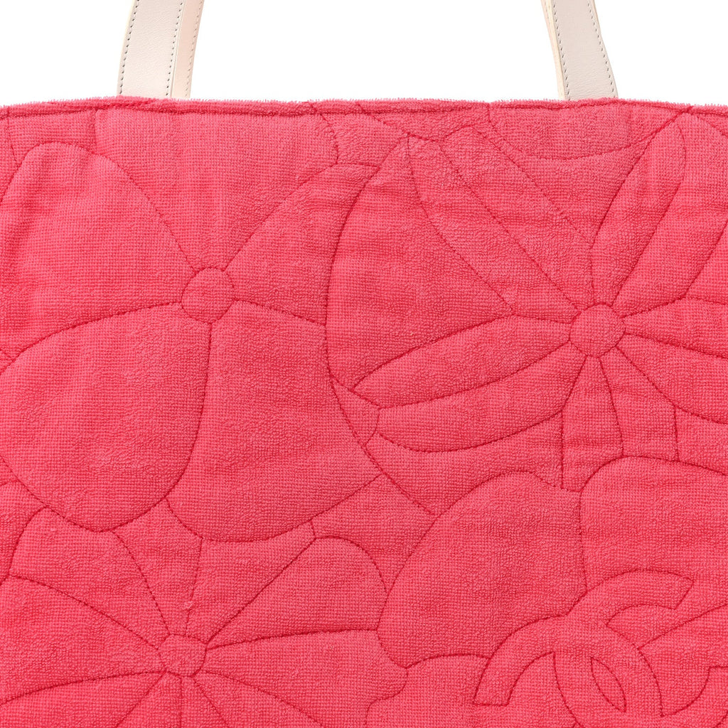 Terry Cotton CC Beach Tote Towel Set Pink