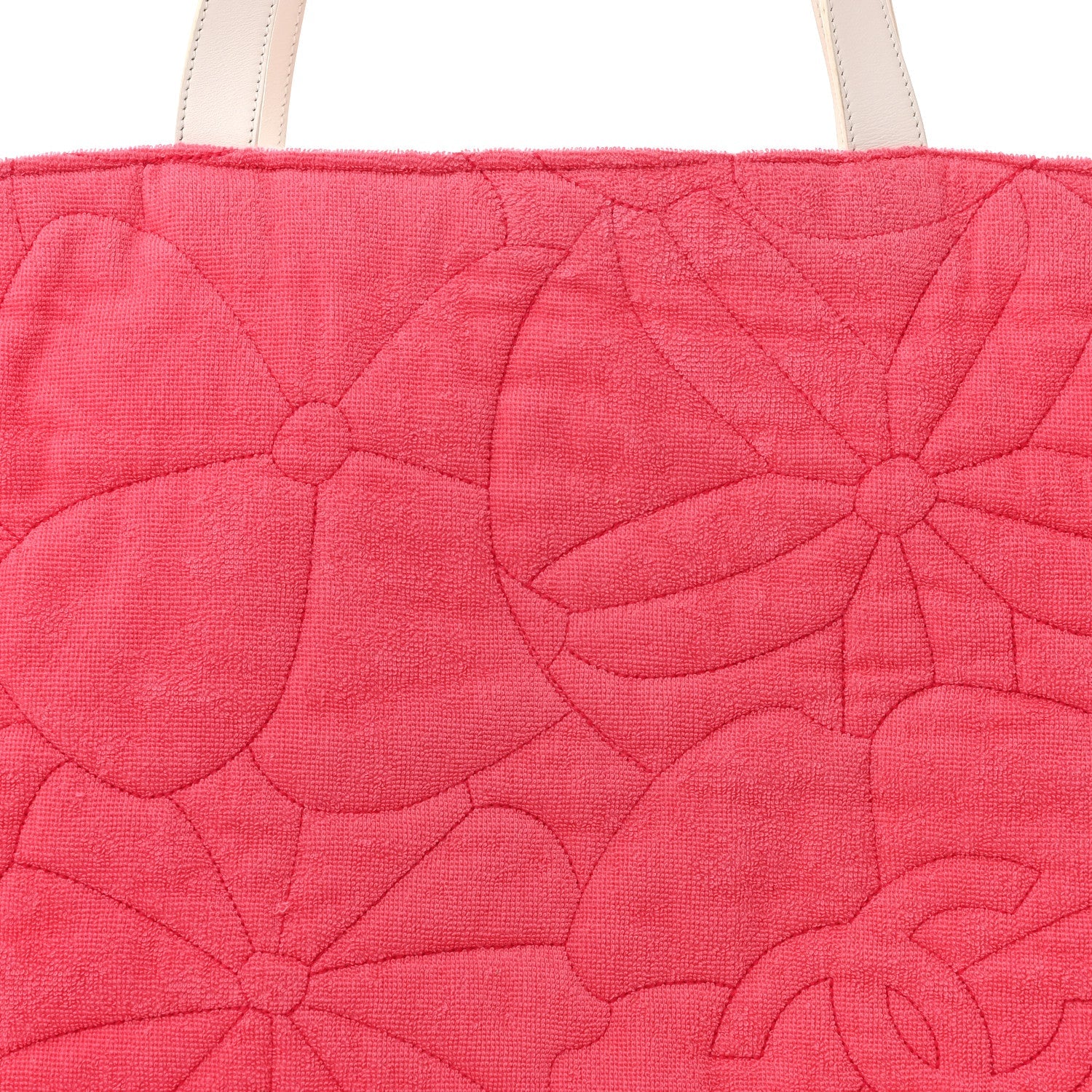 Terry Cotton CC Beach Tote Towel Set Pink