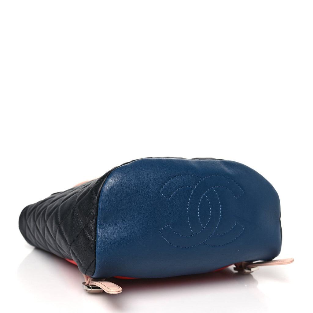 Lambskin Quilted Small Cuba Urban Spirit Backpack Black