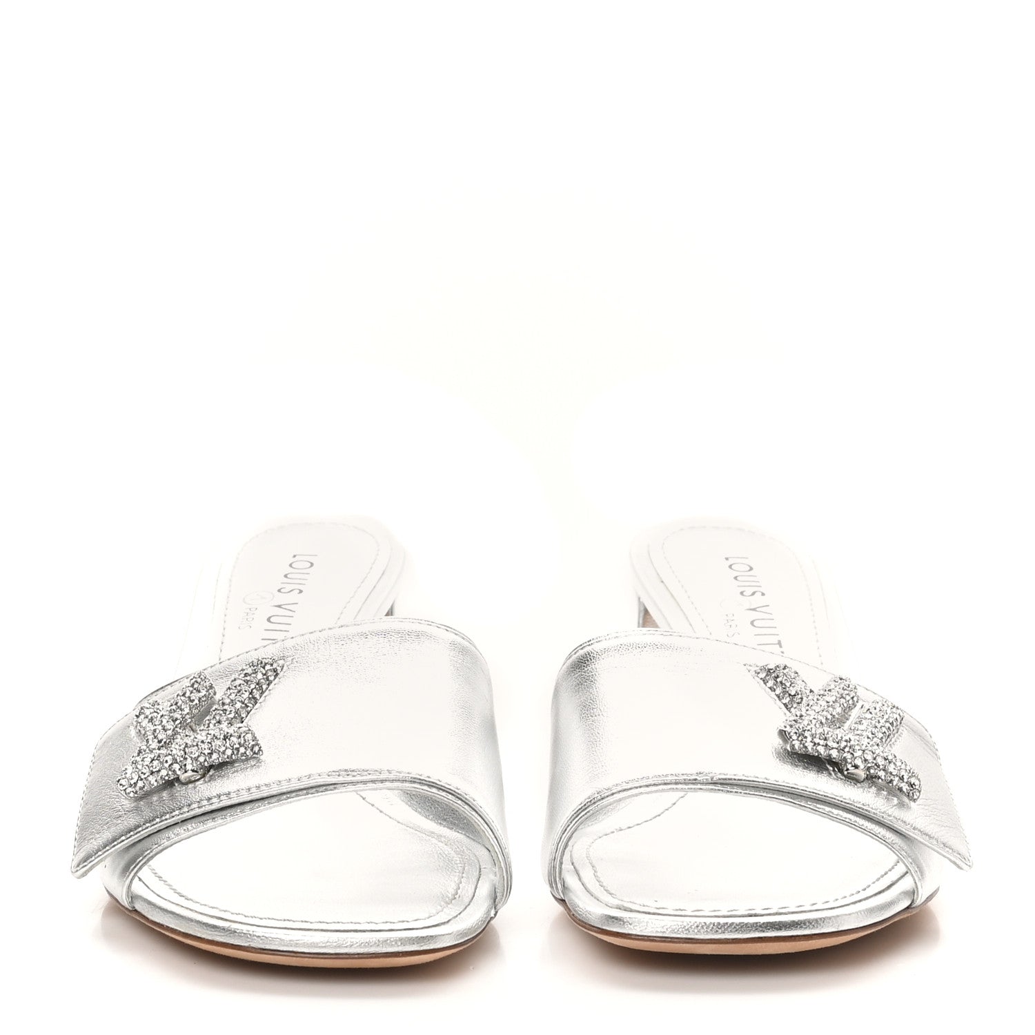 Metallic Calfskin Shake 5.5cm Mule 36.5 Silver