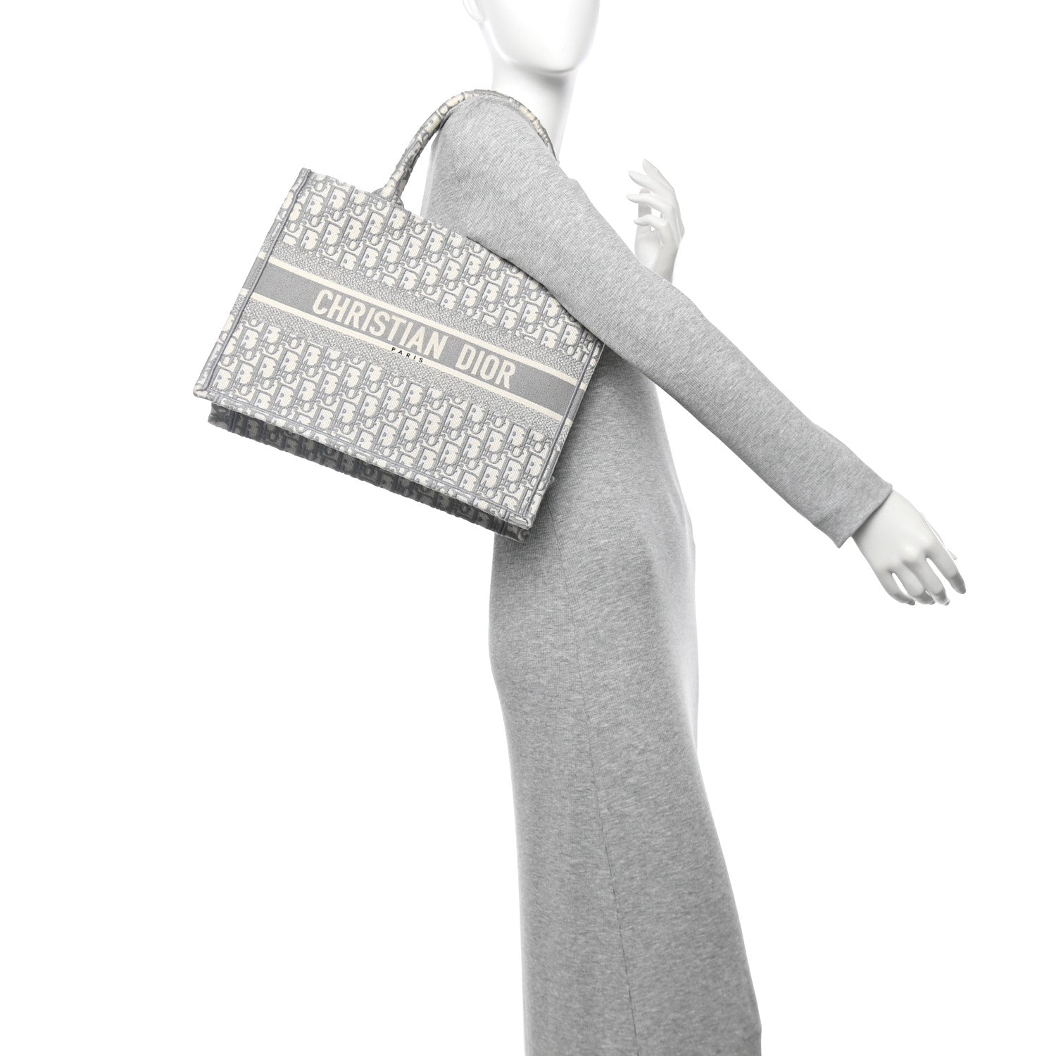 Oblique Medium Book Tote Grey