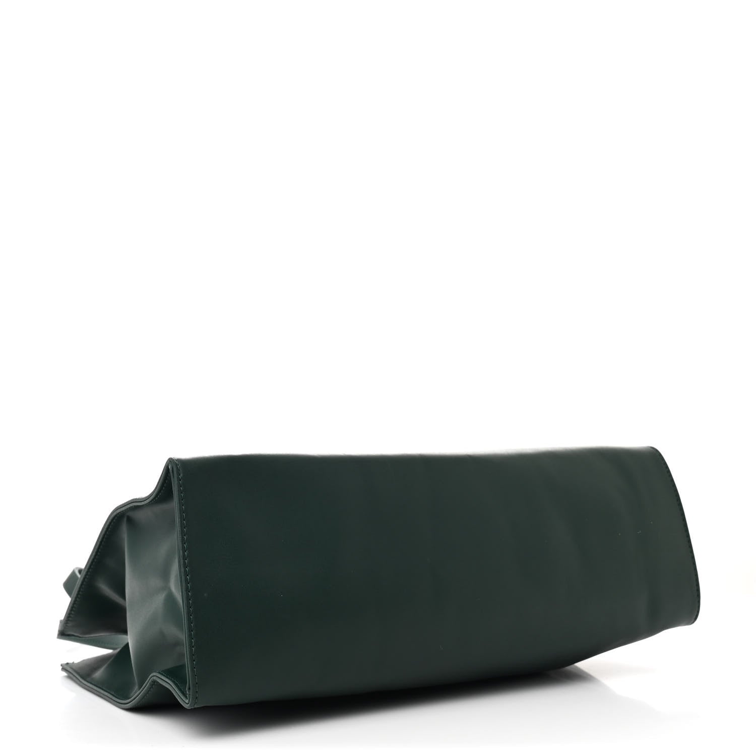 Vegan Leather Medium Shopping Bag Dark Olive
