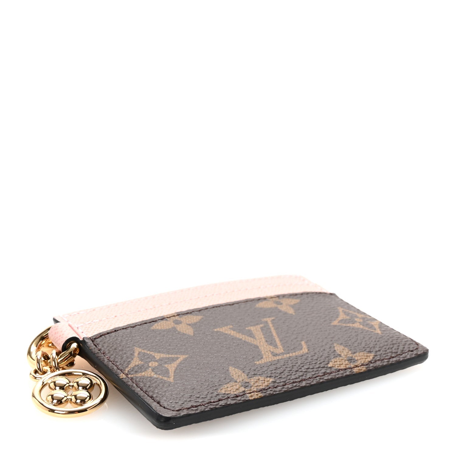 Monogram LV Charms  Holder Rose Ballerine
