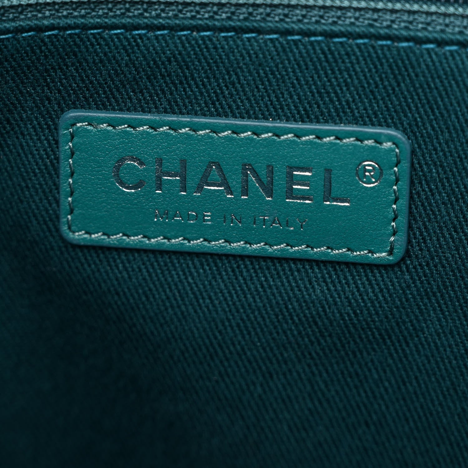 Lurex Boucle Small Deauville Tote Turquoise