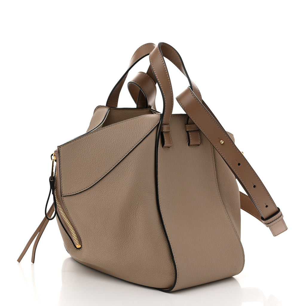 Calfskin Mini Hammock Shoulder Bag Sand Mink