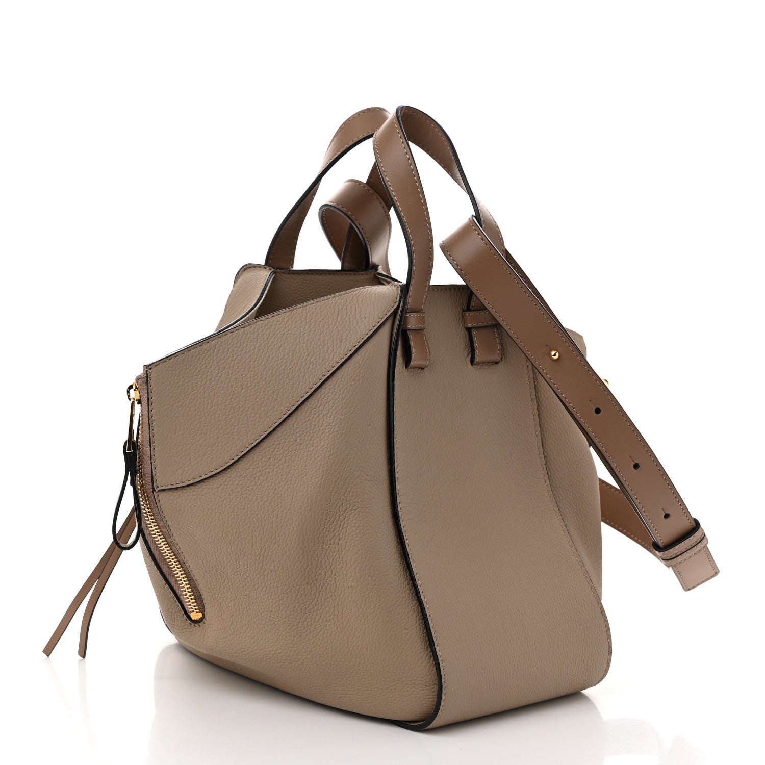 Calfskin Mini Hammock Shoulder Bag Sand Mink