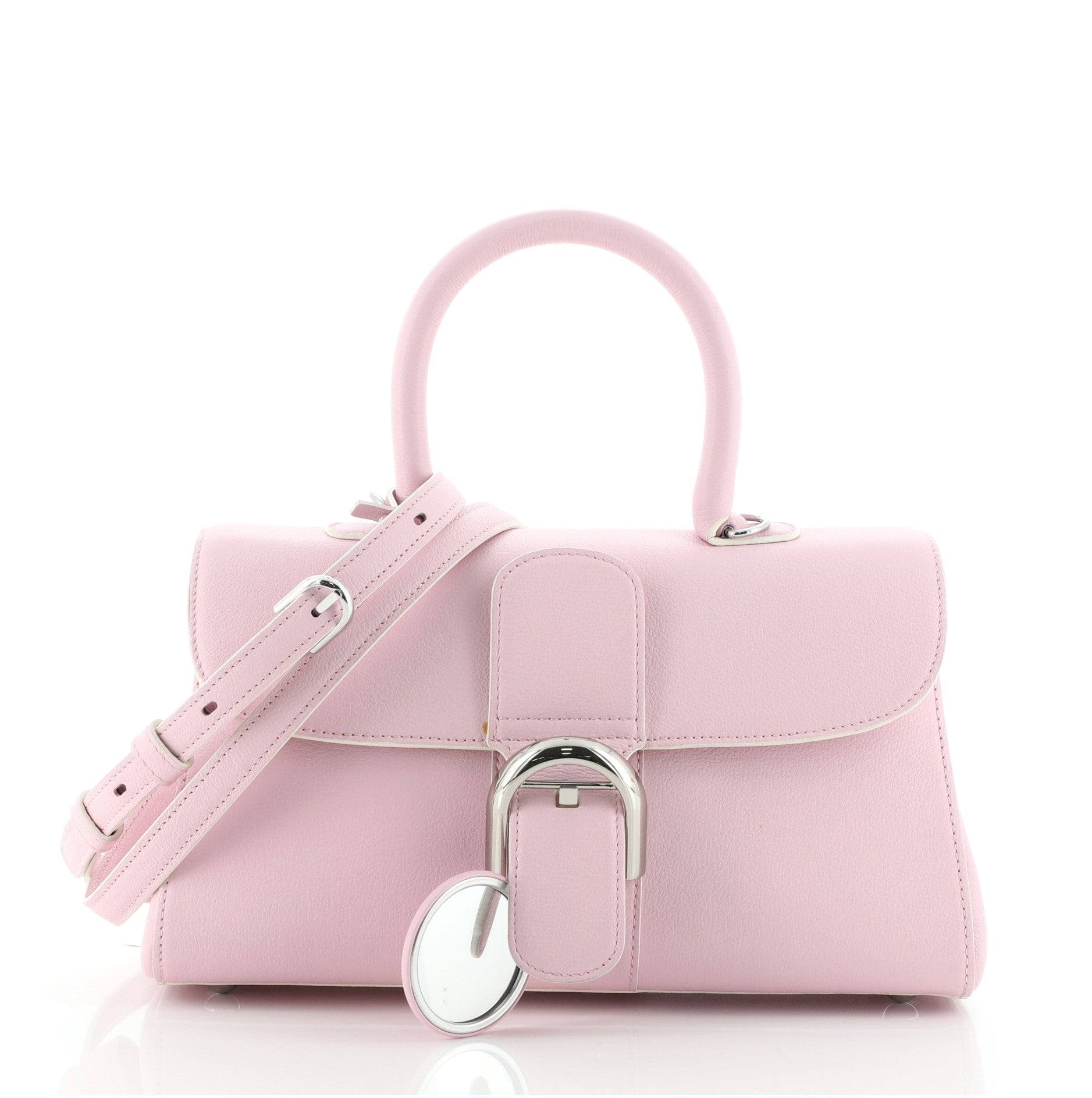 East West Brillant Top Handle Bag Leather Mini