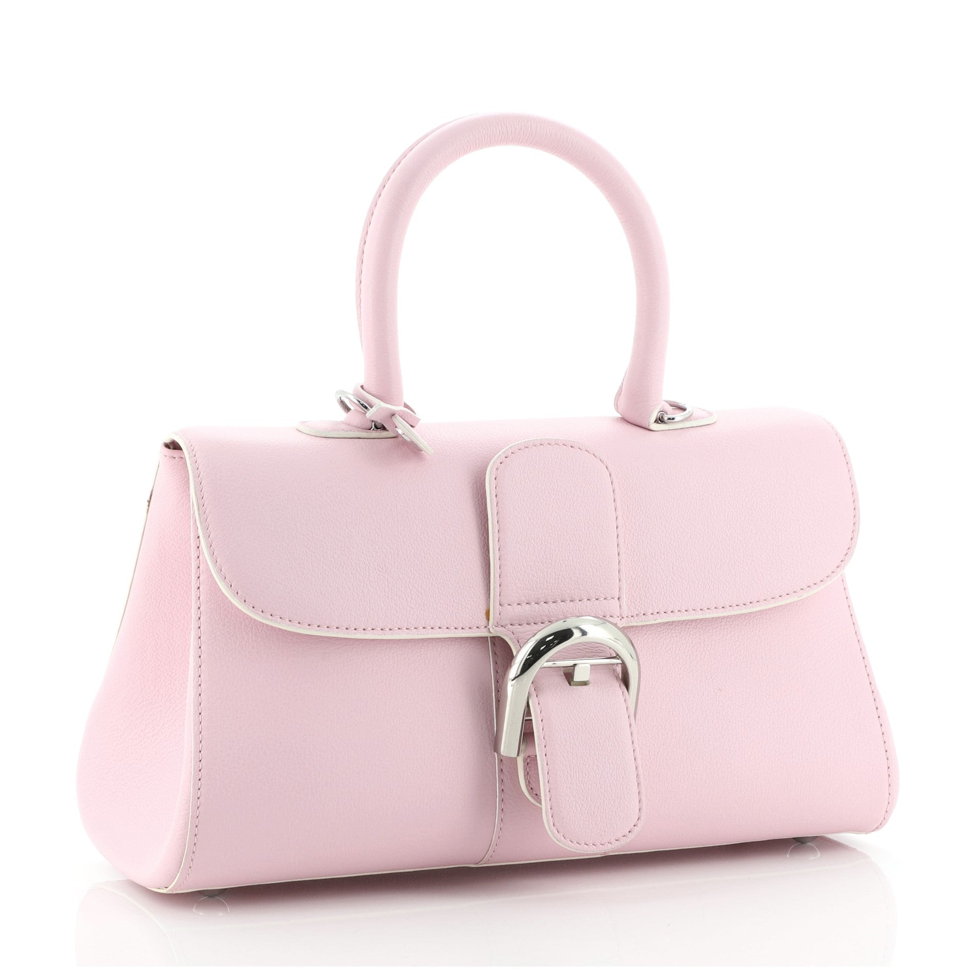 East West Brillant Top Handle Bag Leather Mini