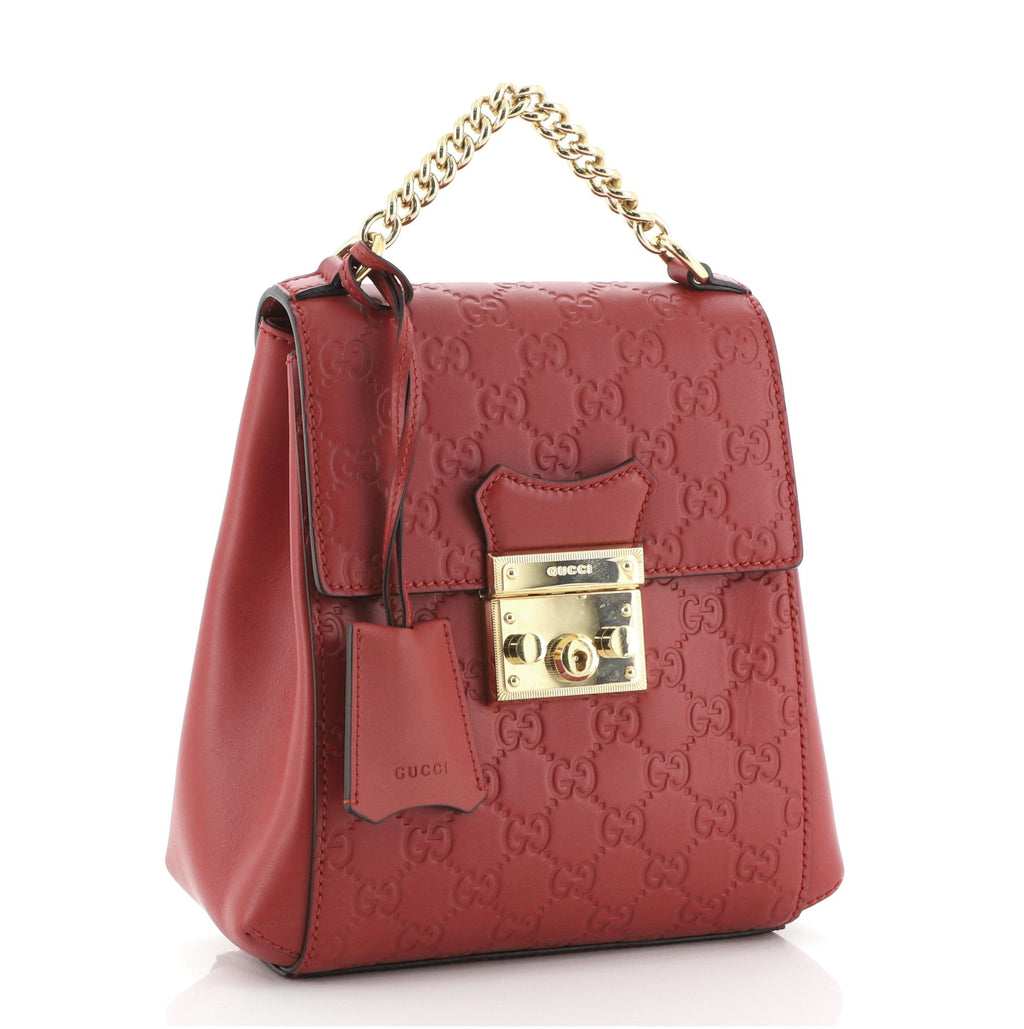 Padlock Backpack Guccissima Leather Mini