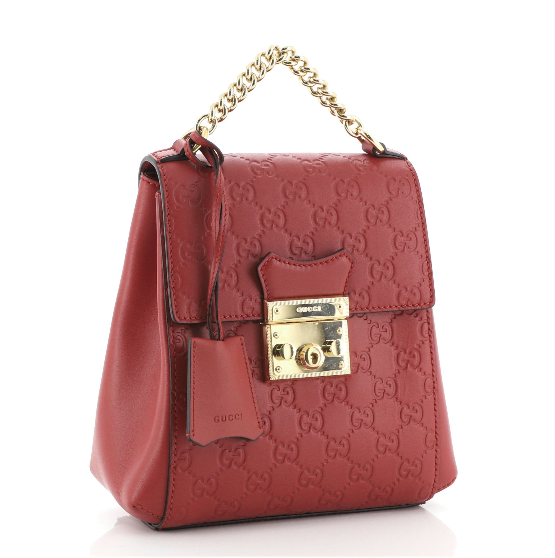 Padlock Backpack Guccissima Leather Mini