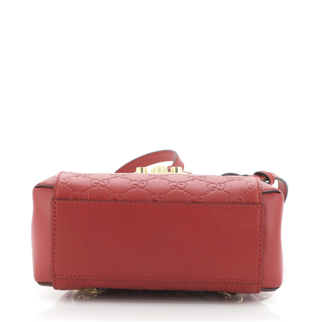 Padlock Backpack Guccissima Leather Mini