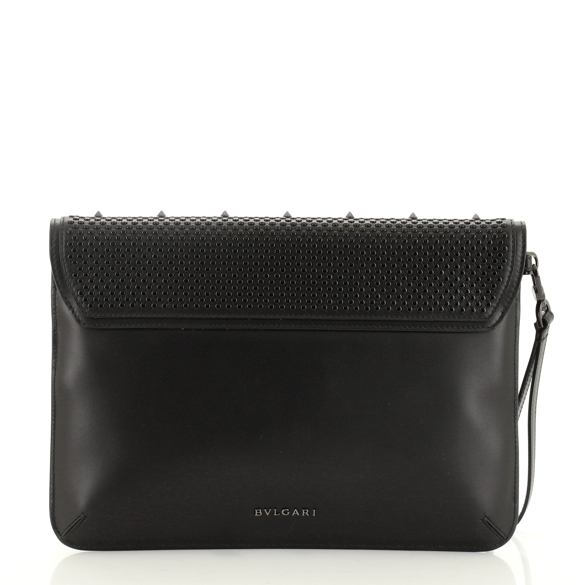 Nicholas Kirkwood Serpenti Forever Flap Clutch Studded Leather Medium