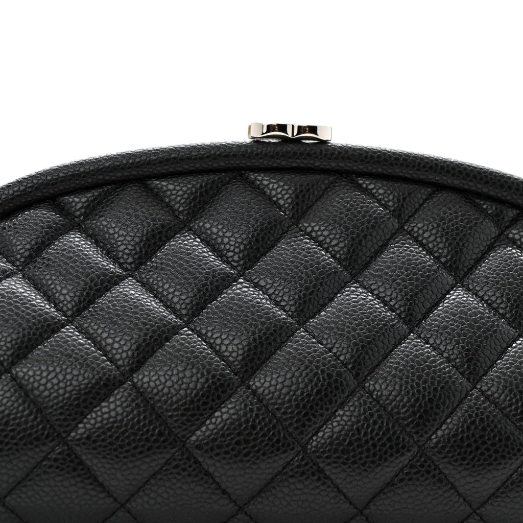 Caviar Quilted Timeless Clutch Black