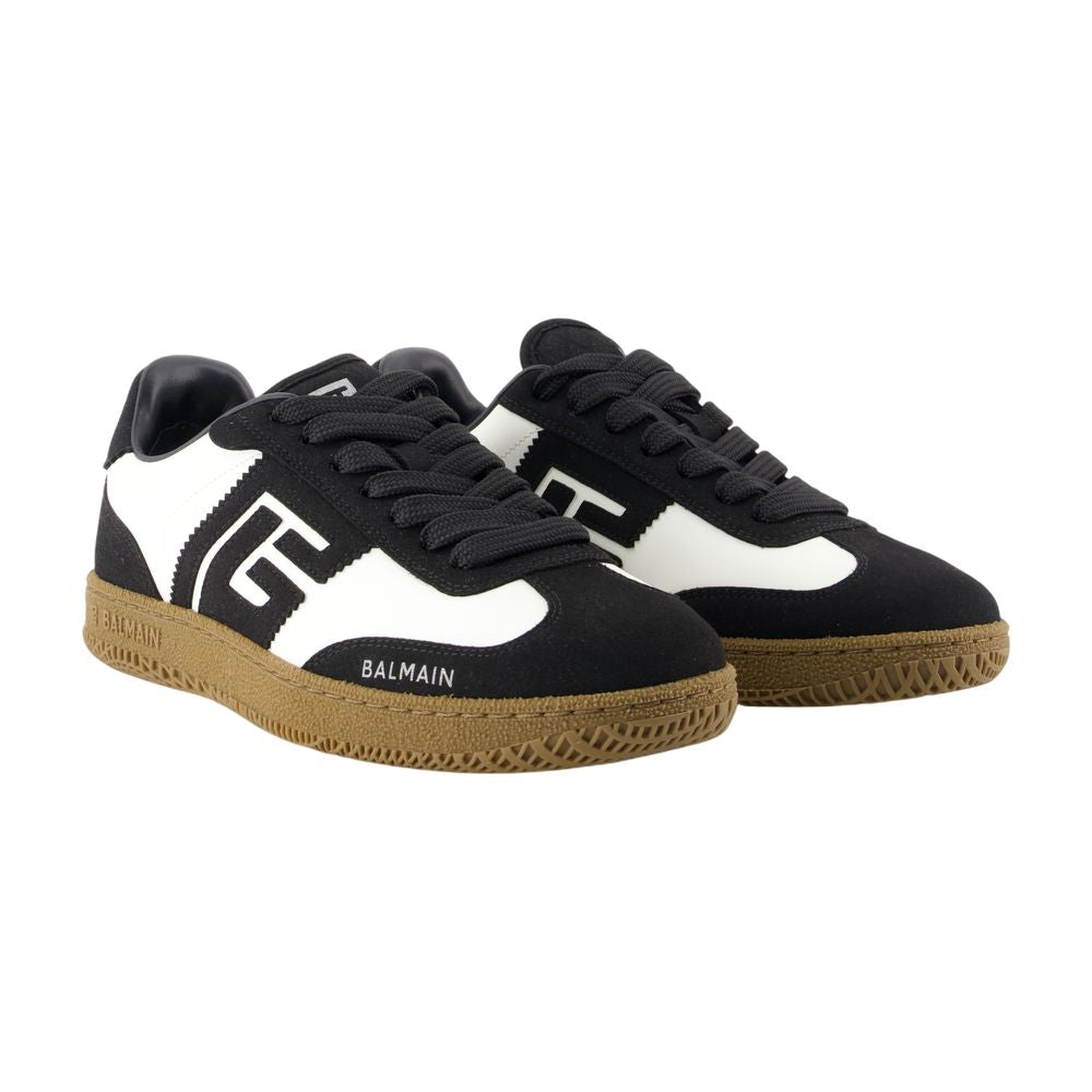 Women's Swan Sneakers - Balmain - Leather - Black