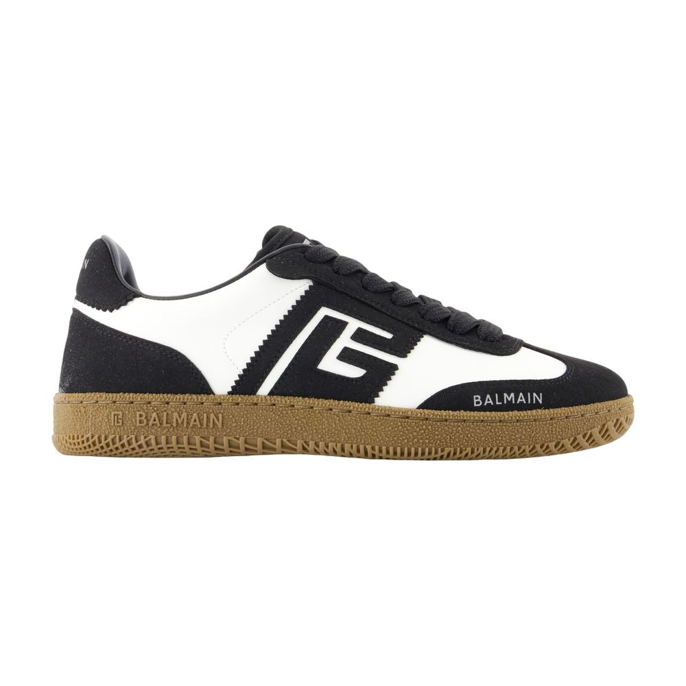 Women's Swan Sneakers - Balmain - Leather - Black