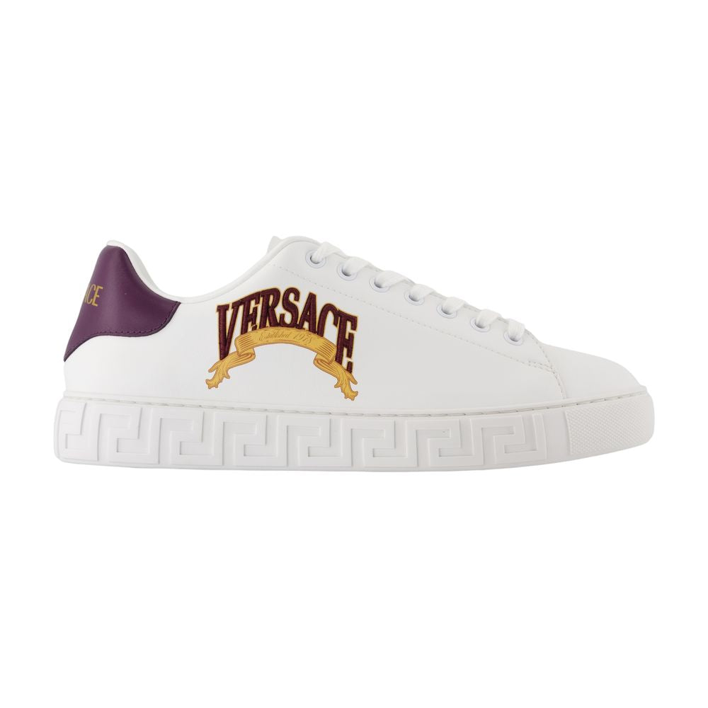 Women's Sneakers - Versace - Synthetic Leather - White