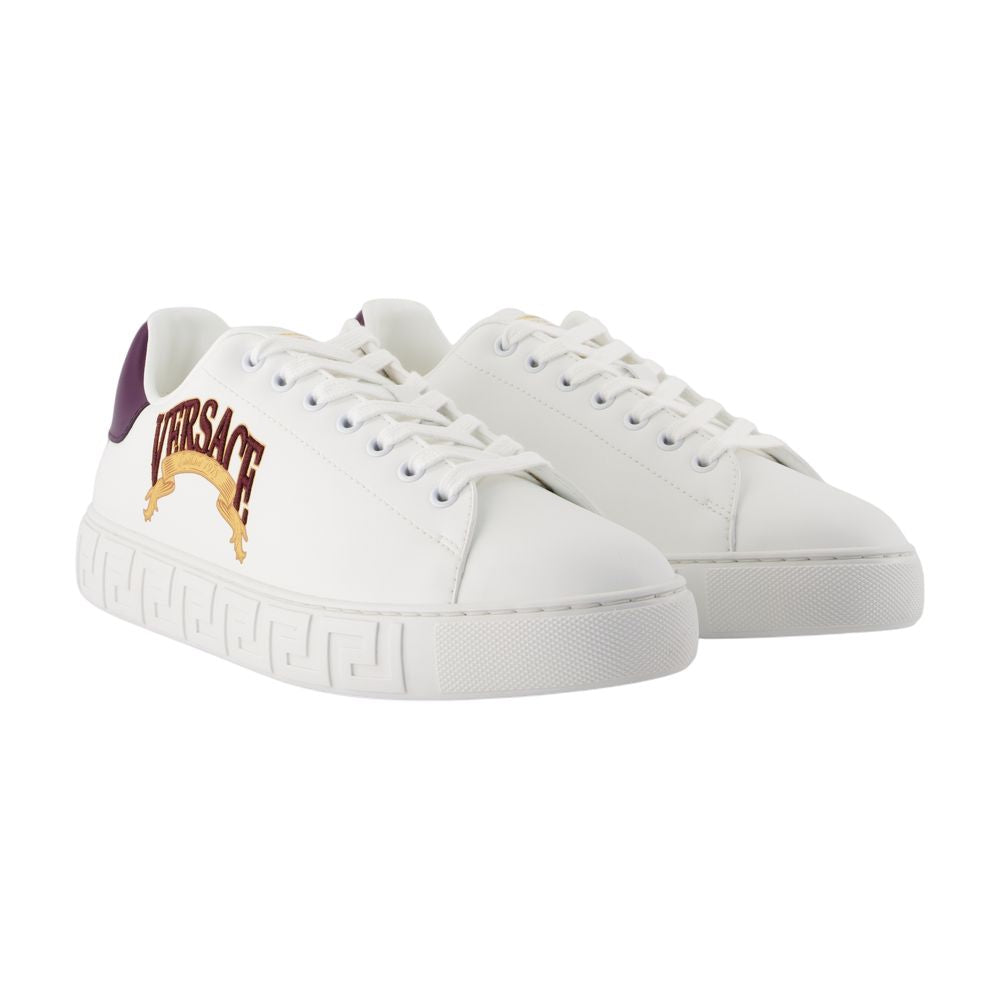 Women's Sneakers - Versace - Synthetic Leather - White