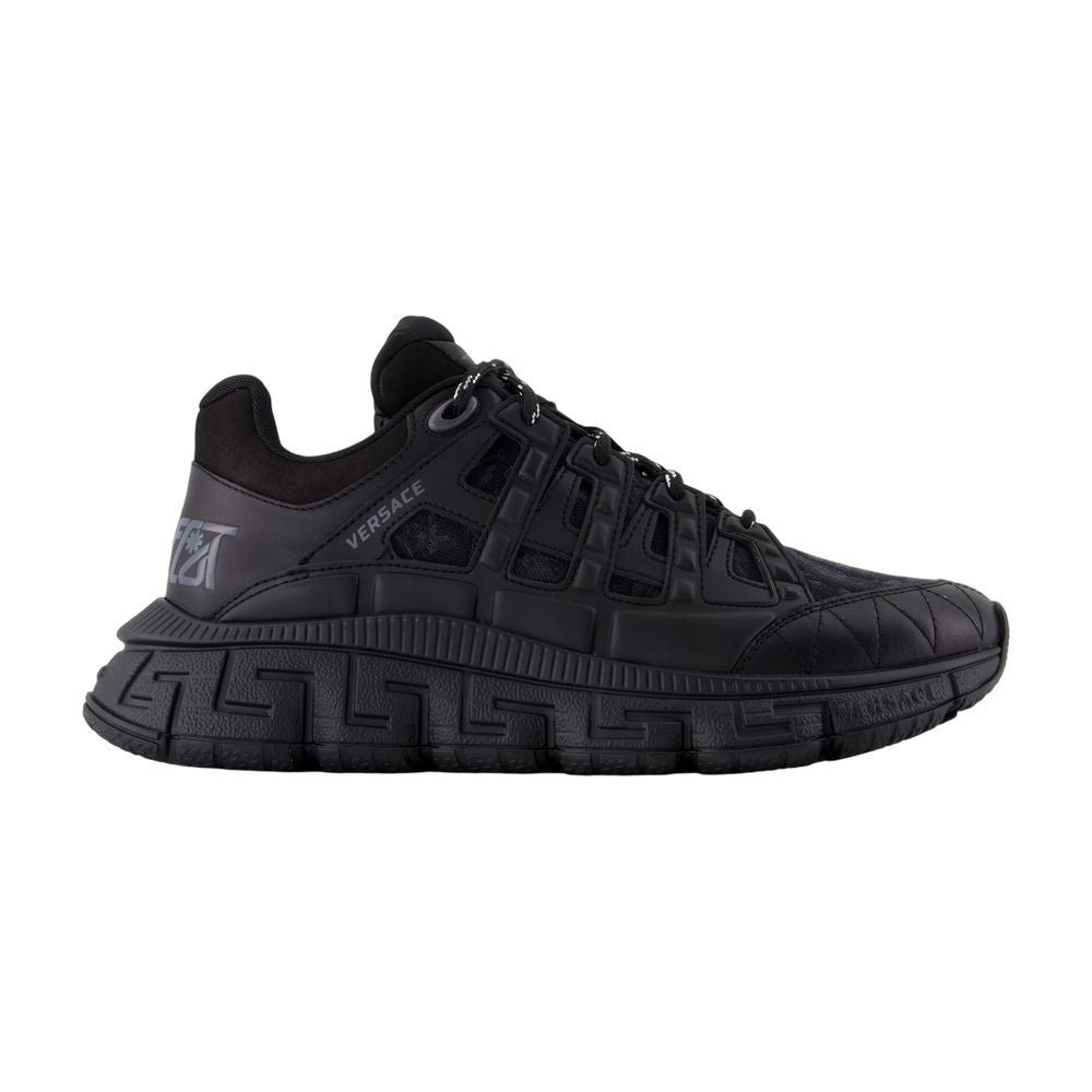 Women's Sneakers - Versace - Leather - Black