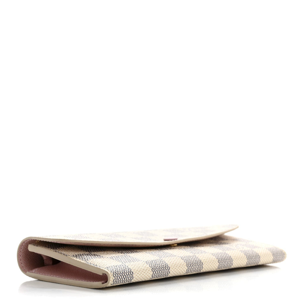 Damier Azur Emilie Wallet Rose Ballerine