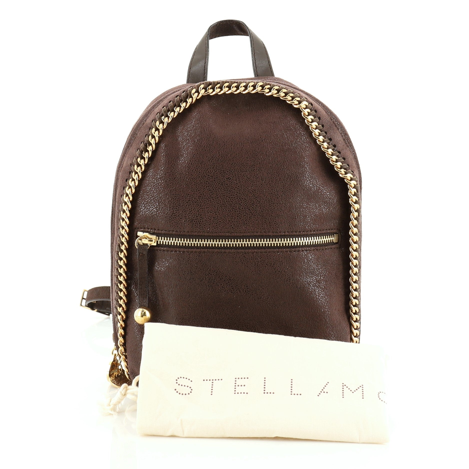 Falabella Front Zip Backpack Shaggy Deer Mini
