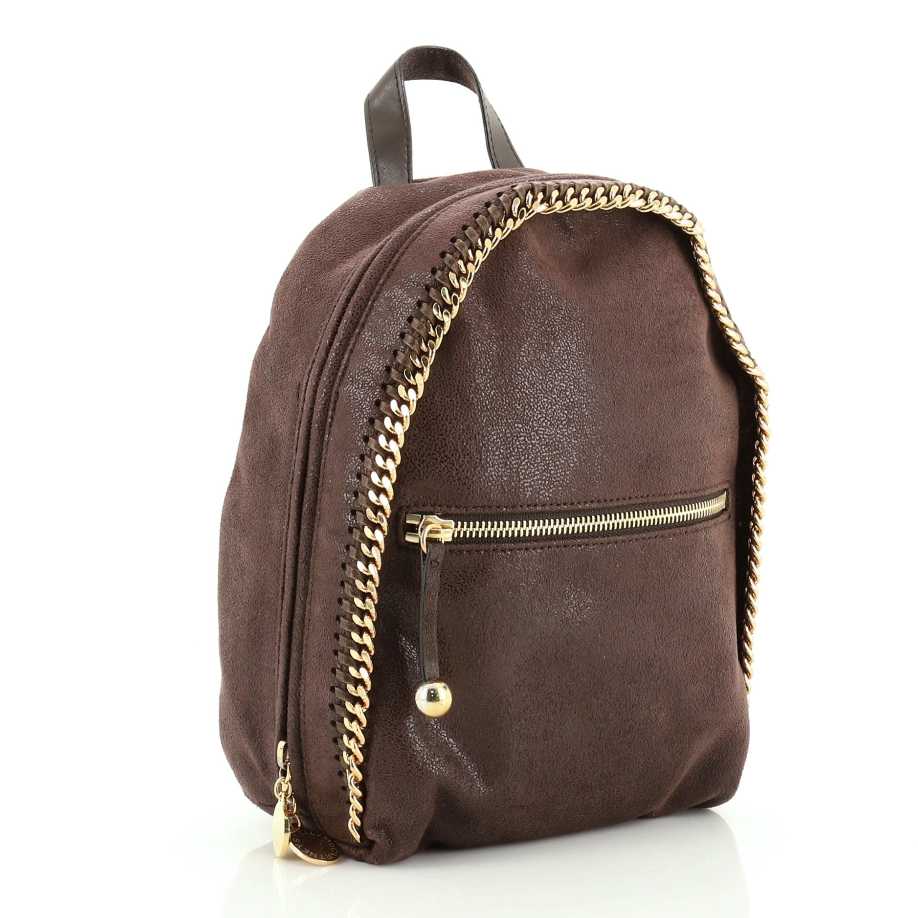 Falabella Front Zip Backpack Shaggy Deer Mini
