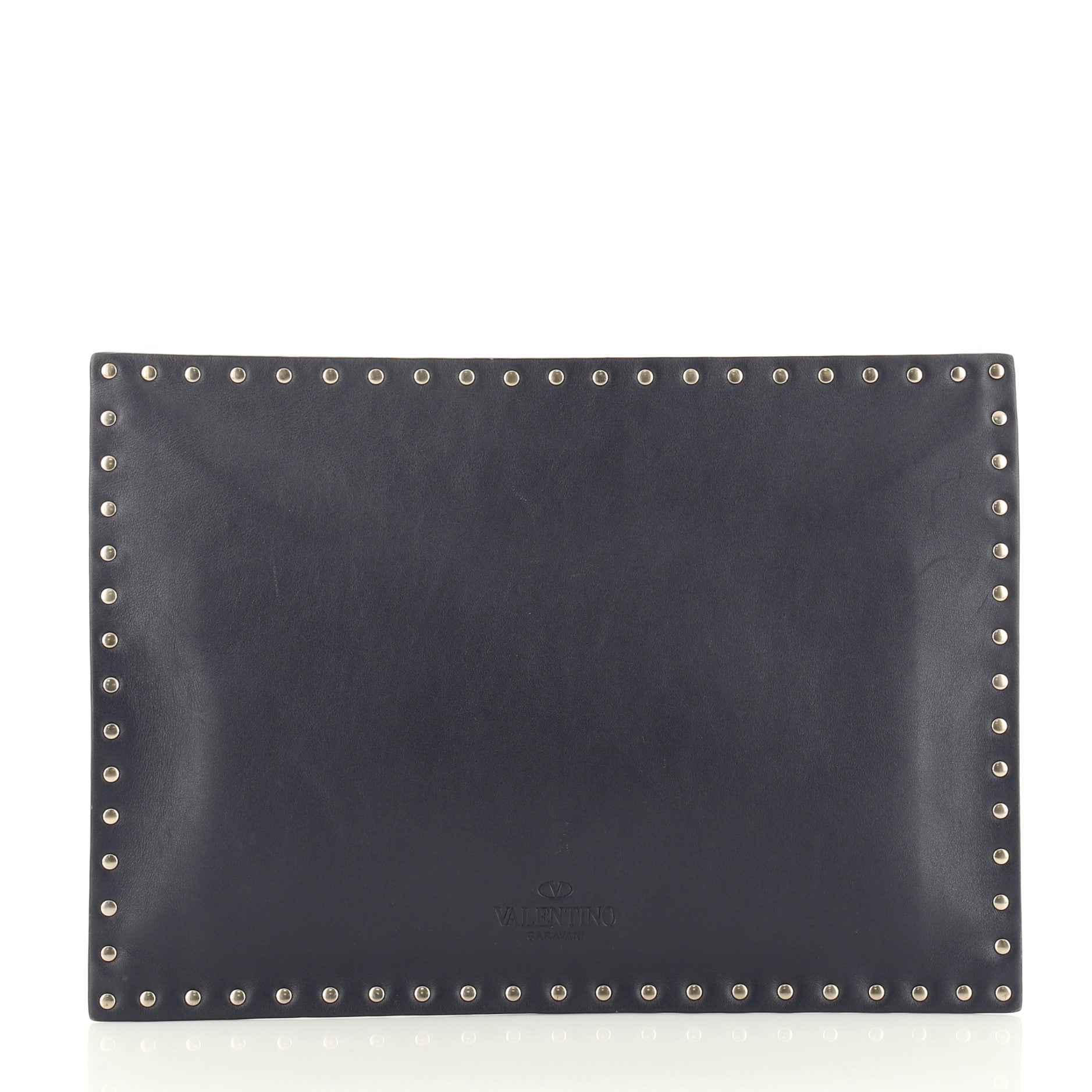 Rockstud Untitled Clutch Leather Medium
