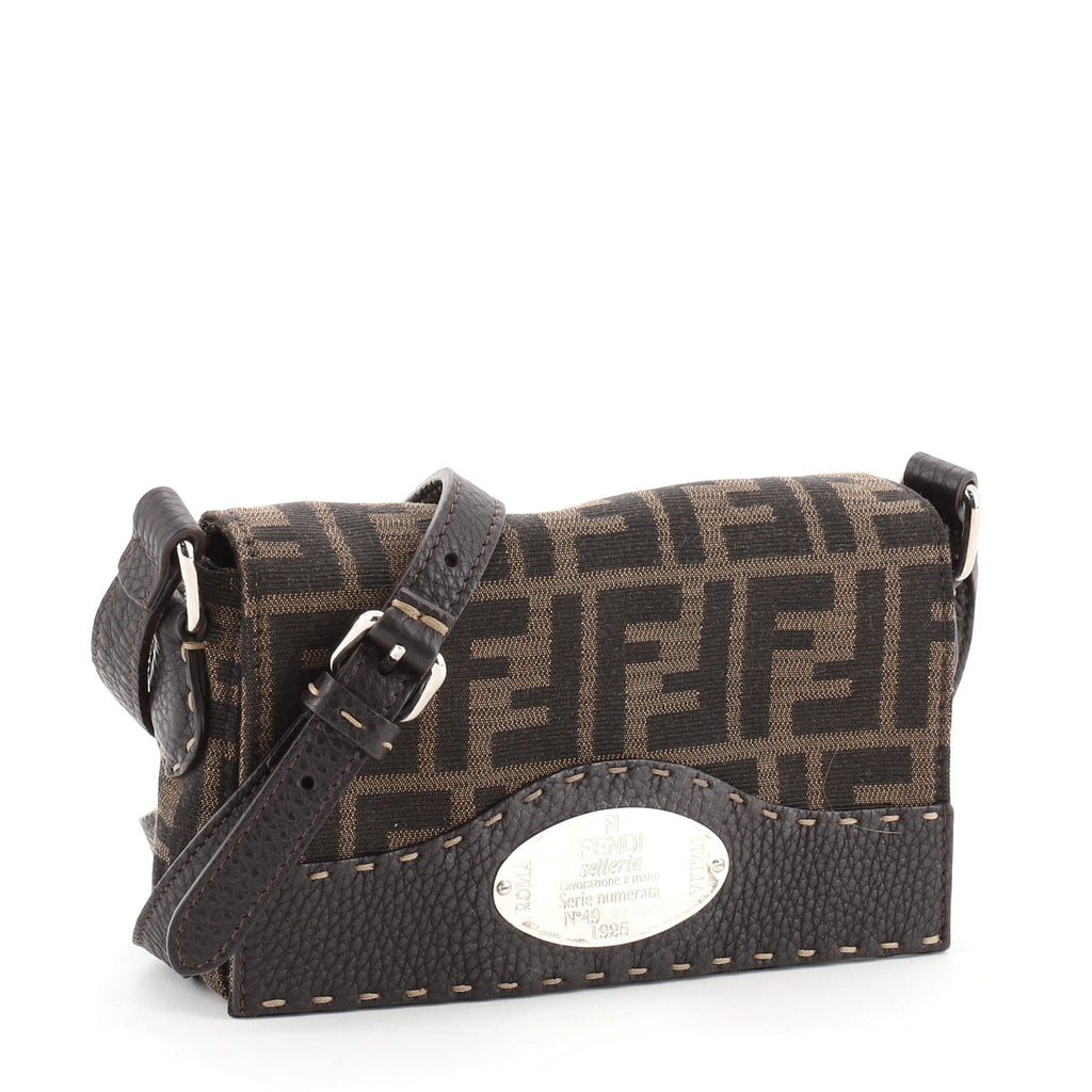 Selleria Flap Crossbody Bag Zucca Canvas Mini
