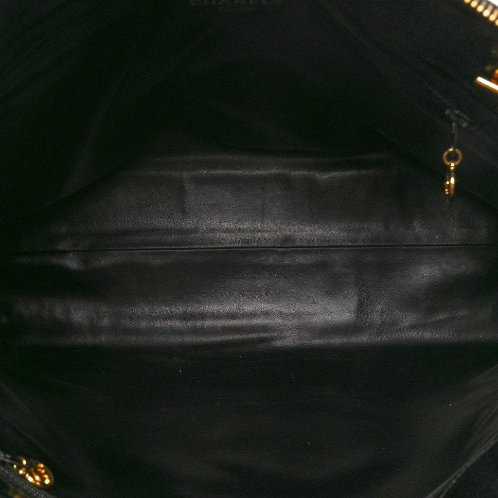 Caviar Large CC Shoulder Bag Black