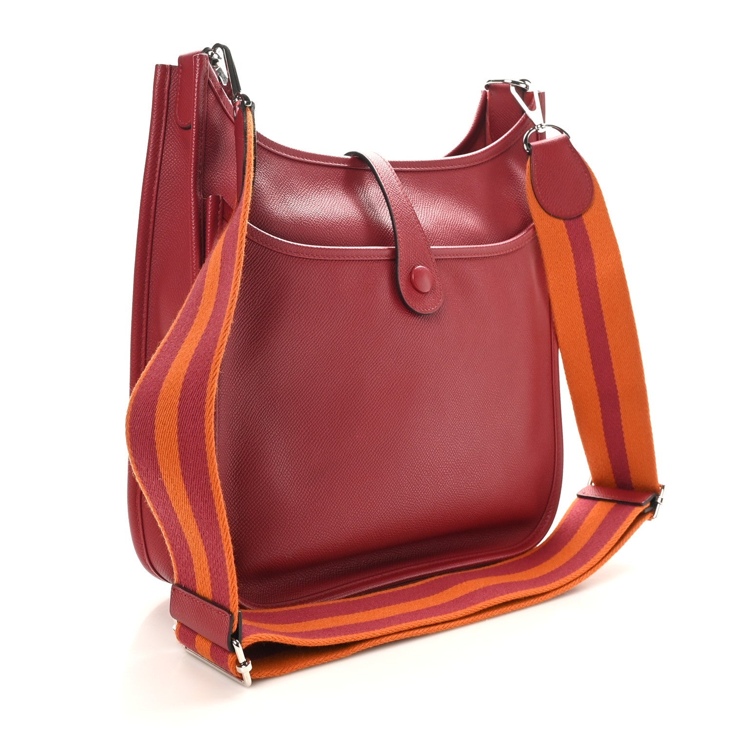 Taurillon Clemence Amazone Evelyne III PM Rouge Grenat Orange