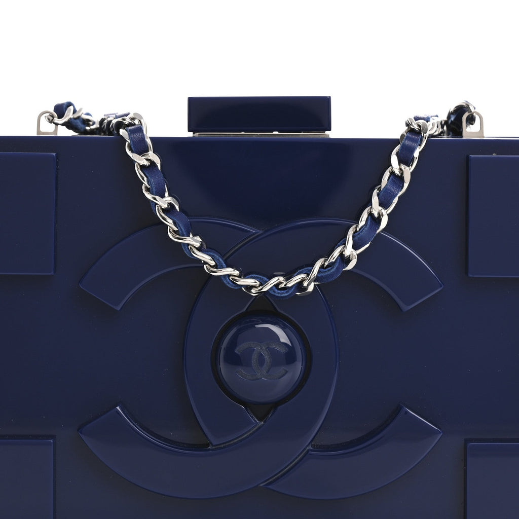 Plexiglass Boy Brick Lego Clutch Dark Blue
