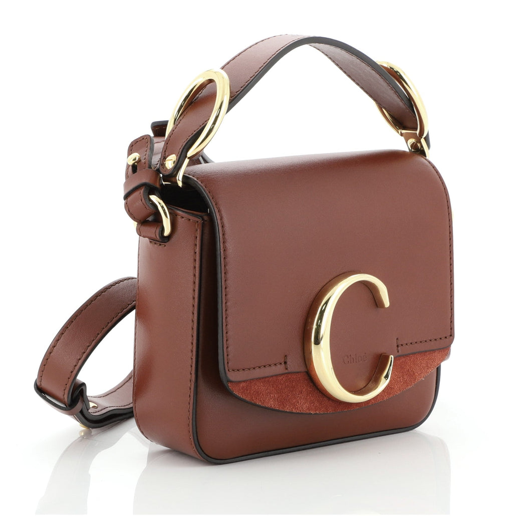 C Double Carry Bag Leather Mini