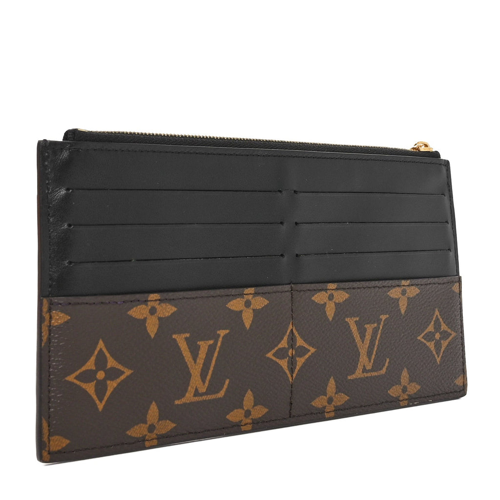 Monogram Slim Purse Black
