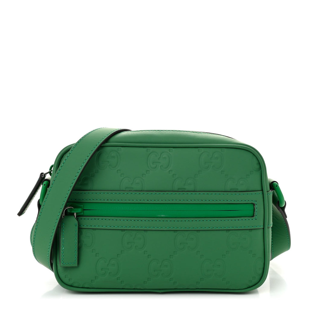 Rubber Effect Monogram GG Crossbody Bag New Shamrock