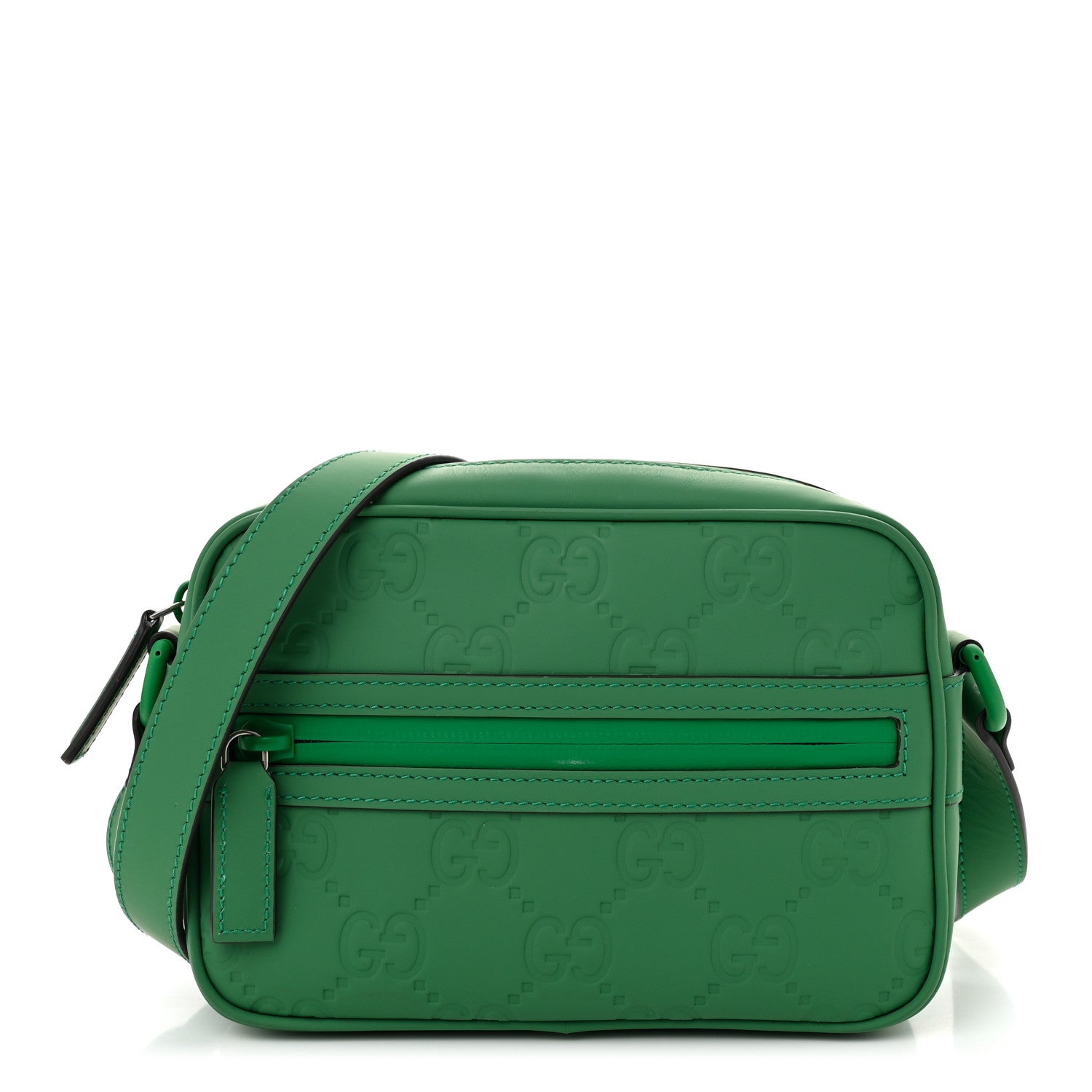 Rubber Effect Monogram GG Crossbody Bag New Shamrock